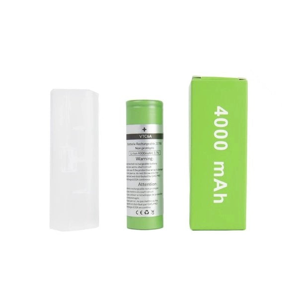 VTC6A SONY cylindrisk lithium ion genopladeligt battericelle i grøn med 4000 milliamp time kapacitet