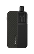 Aspire Flexus Blok Kit pod-vape i sort med kulfiber mønster og justerbar luftstrøm via skyder