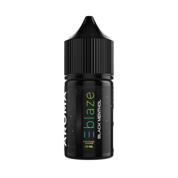 Blaze Black Menthol Aroma 30 ml duftaroma i sort flaske med menthol duft og 30 ml indhold