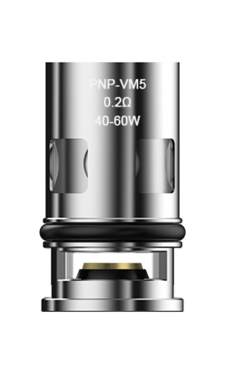 VooPoo PnP VM5 0.2 5 stk. spole til elektronisk cigaret i sort og sølv med PNP VM5 mærkning