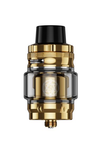 LostVape Centaurus Sub Ohm Tank i guld med topfyldning og justerbart luftindtag