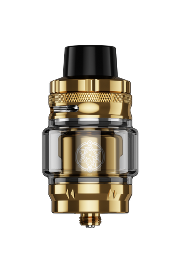 LostVape Centaurus Sub Ohm Tank i guld med topfyldning og justerbart luftindtag