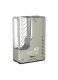 Aspire Gotek Pro Mod Titanium e-cigaret med gennemsigtigt vindue i grå titanium-look og Pro Gotek-design