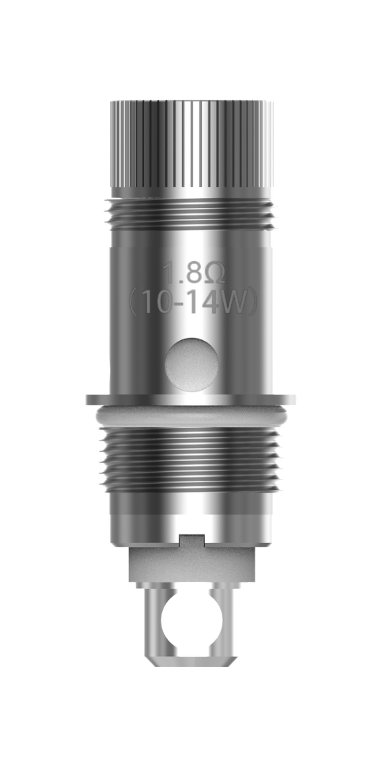 Aspire Nautilus BVC Coil 1.8 Ohm 5PCS fordamperhoved i gråt metal med 10 til 14 W markering