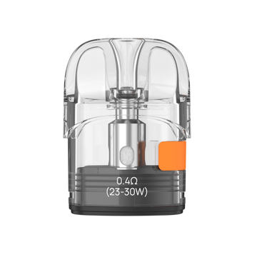 Aspire Pixo pod på 2 ml med 0,4 ohm coil, gennemsigtig pod i pakke med 2 stk.