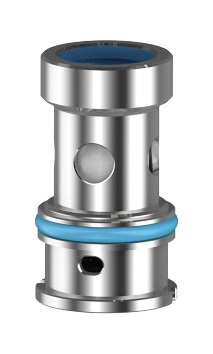 Vape PnP TM2 0.8 spole i metal med blå ring og synlig luftåbning, 5 stk