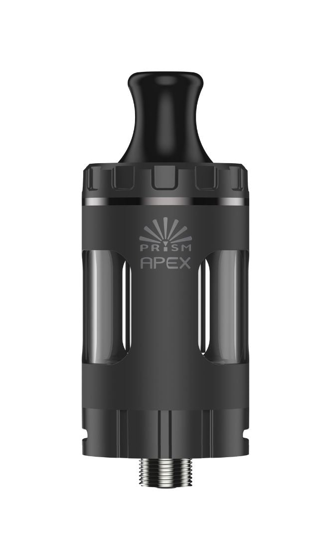 Innokin Prism Apex Tank i sort med glat overflade og synlige luftåbninger