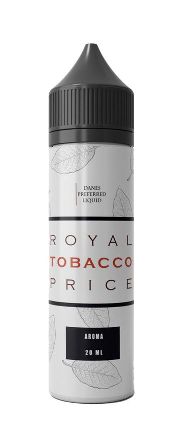 Danes Preferred Liquid Royal Tobacco price 20 ml e-væske i hvid flaske med tobaksmag og nikotinsalt til e-cigaretter