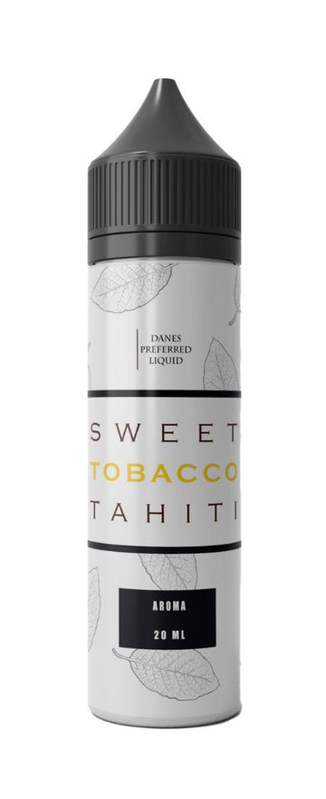 Danes Preferred Liquid Sweet Tobacco Tahiti 20 ml e-væske i hvid flaske med nikotinsalt og smag af cavendish tobak