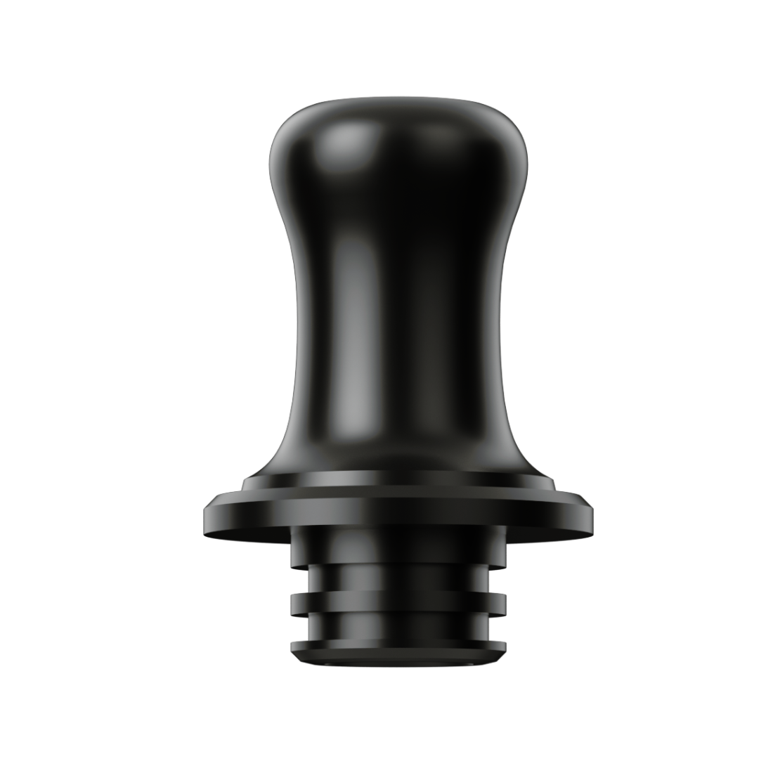 VOOPOO PnP X 510 MTL Drip Tip 2 dele i sort og sølv med blank metaloverflade