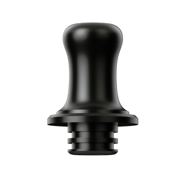 VOOPOO PnP X 510 MTL Drip Tip 2 dele i sort og sølv med blank metaloverflade